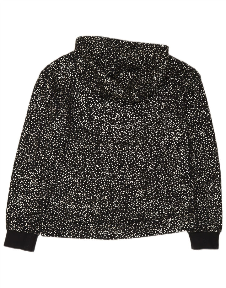 NIKE hættetrøje til piger 13-14 år XL Sort plettet bomuld