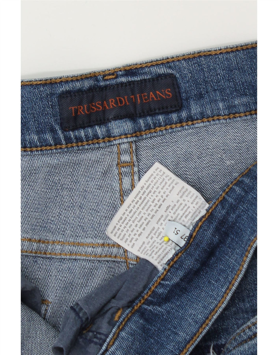 Trussardi Straight Jeans til mænd W37 L28 Blå