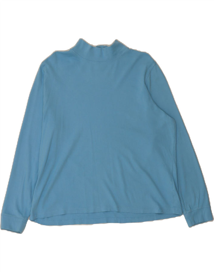 L.L.BEAN Womens Top Long Sleeve UK 18 XL Blue Cotton Vintage L.L.Bean and Second-Hand L.L.Bean from Messina Hembry 