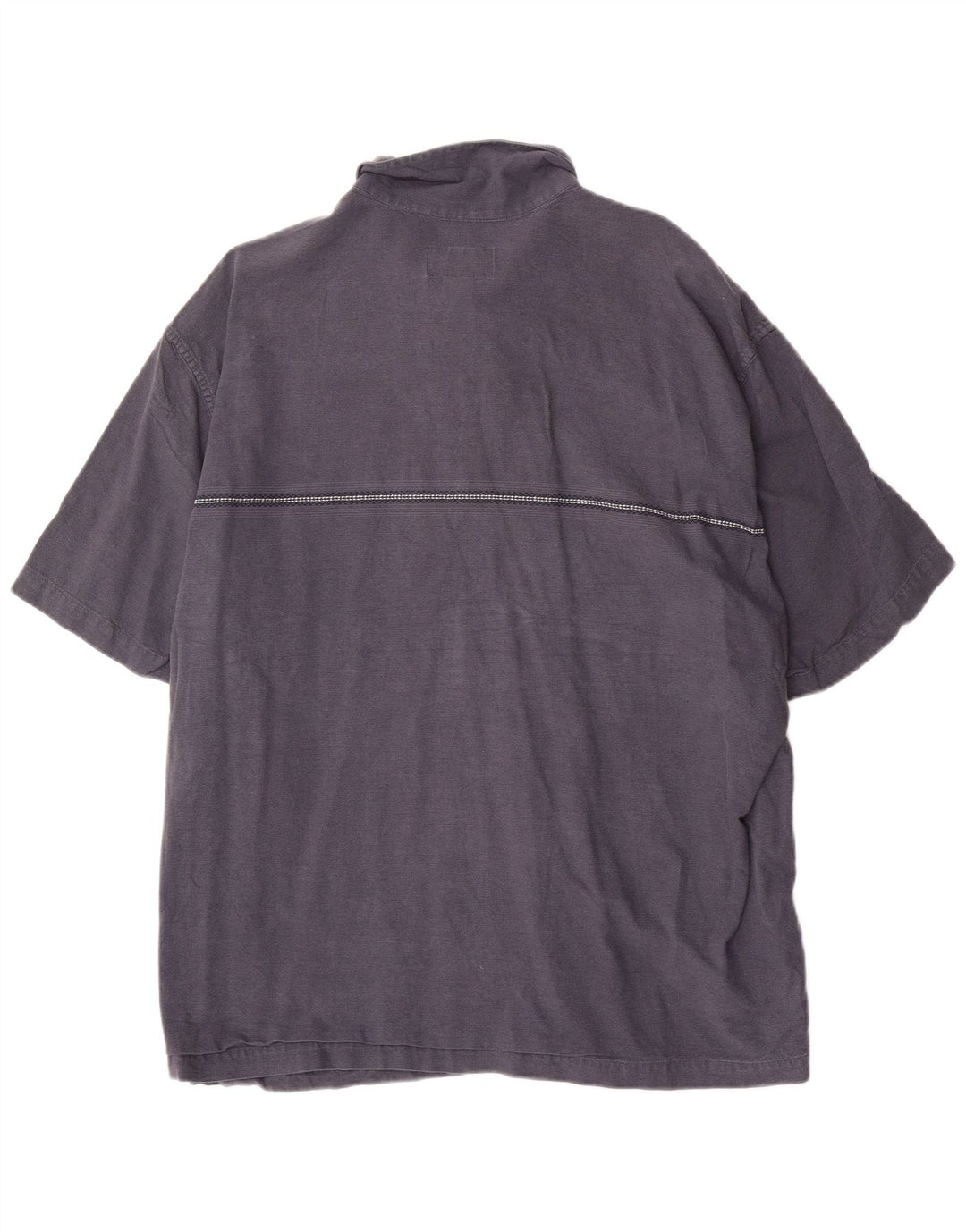 Eddie Bauer kortærmet herreskjorte 2XL marineblå bomuld