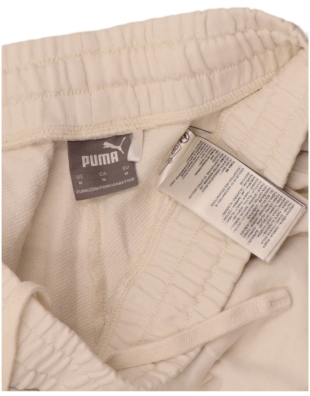 Puma træningsdragt til kvinder Joggers UK 14 Medium White Bomuld