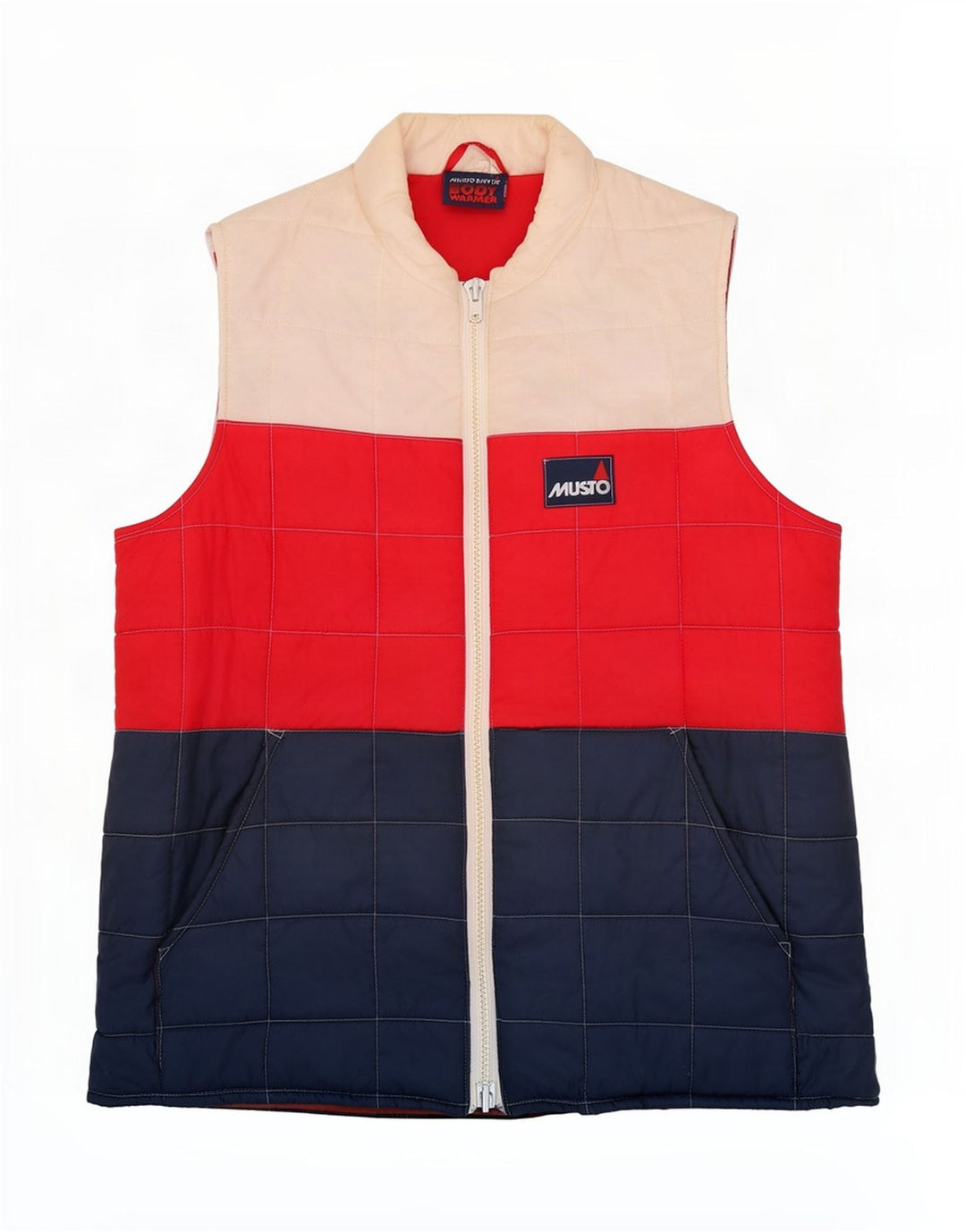 Musto Herre Polstret Gilet UK 38 Medium Flerfarvet Colourblock Nylon