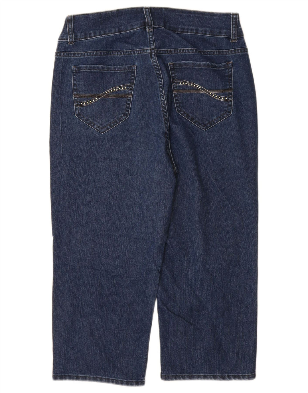 LEE Dame Ryttere Loose Fit Capri Jeans US 8 Medium W28 L18 Blå Bomuld