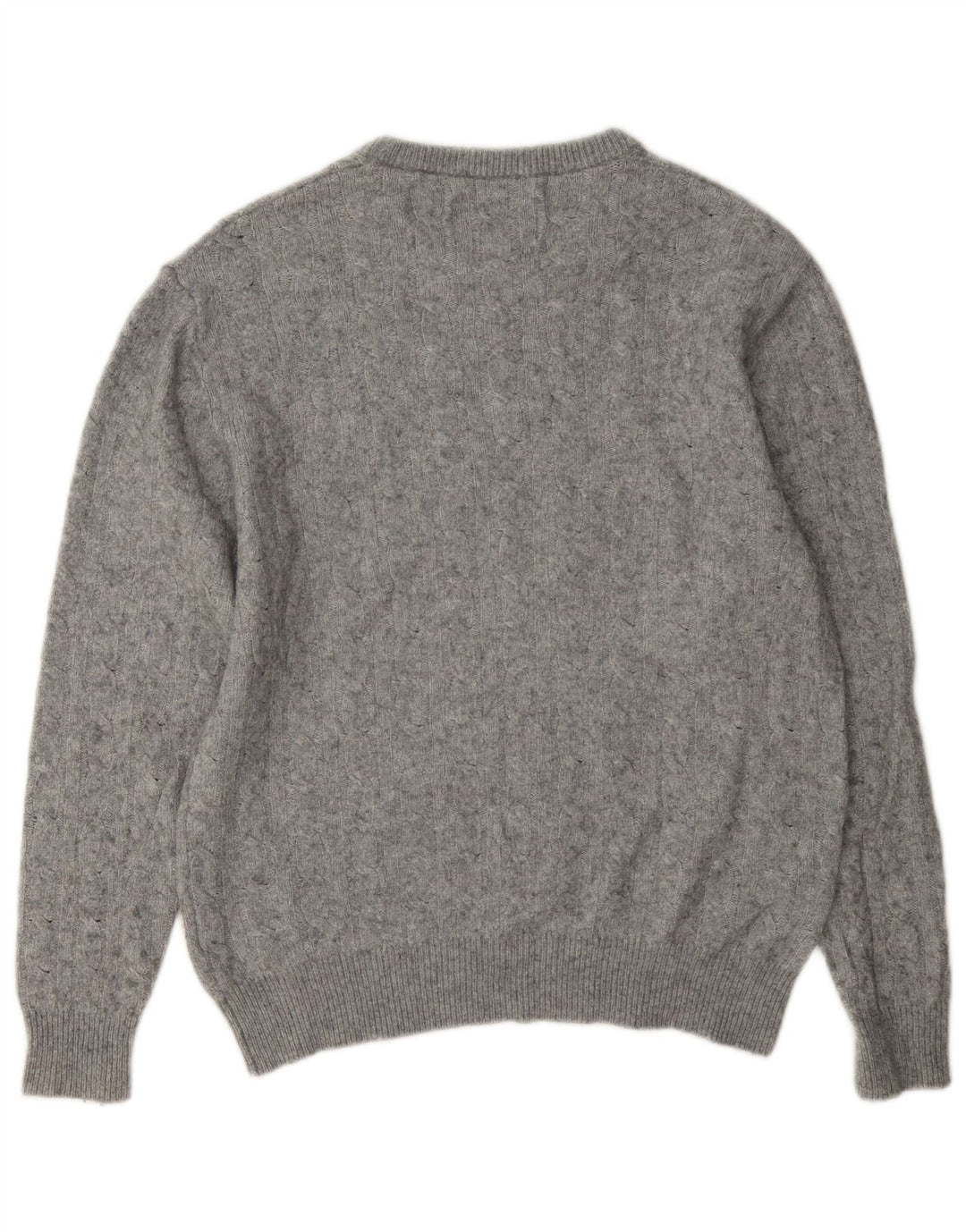 Jack Wills Dame Crew Neck Jumper Sweater UK 14 Large Grey Wool
