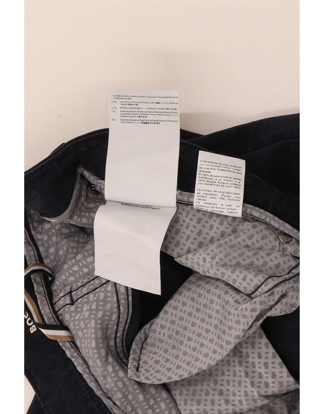 Hugo Boss Herre Slim Jeans W31 L32 Marineblå Lyocell