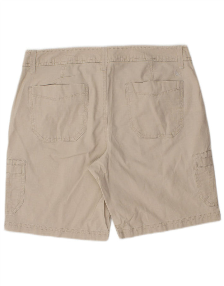 Eddie Bauer Dame Cargo Shorts US 4 Small W30 Beige Bomuld
