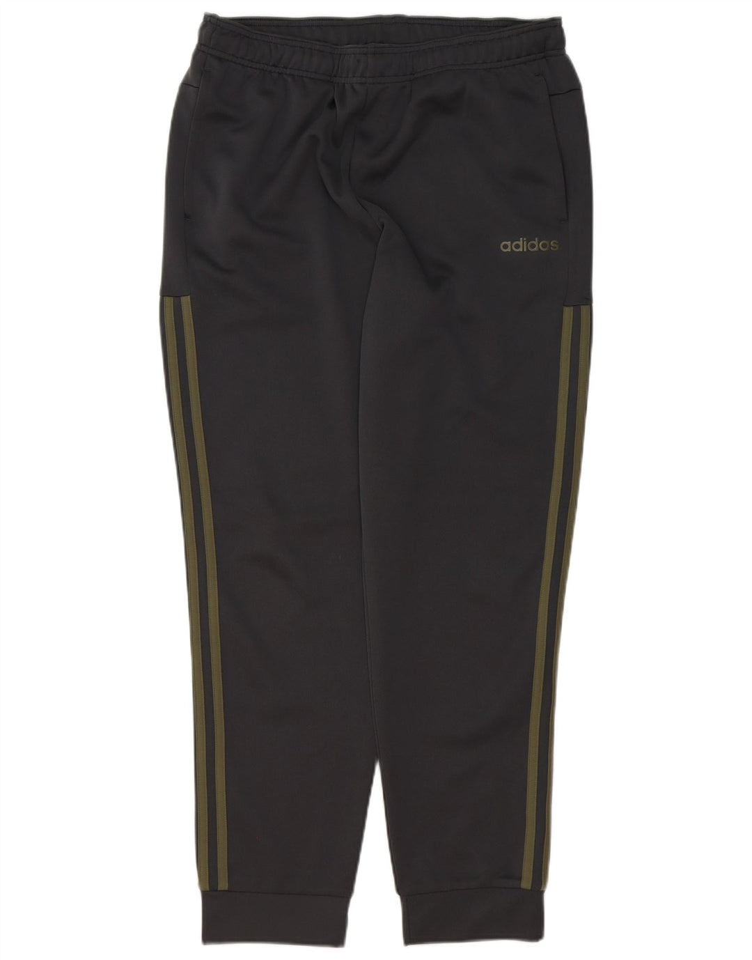 ADIDAS Mens Tracksuit Trousers Joggers Large Grey Polyester