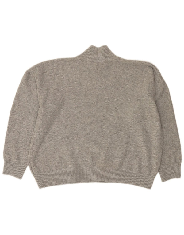 Marks & Spencer Dame Turtle Neck Jumper Sweater UK 16 Large Grey