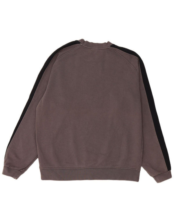 Nike Sweatshirt Jumper til mænd Large Grå Colourblock Bomuld