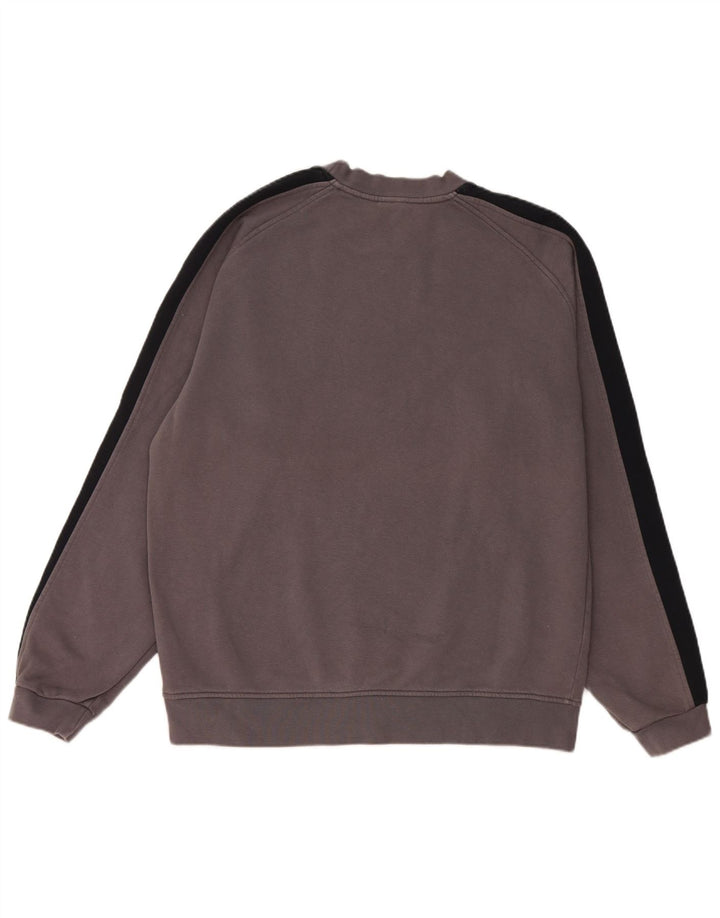 Nike Sweatshirt Jumper til mænd Large Grå Colourblock Bomuld