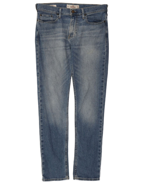 HOLLISTER Skinny Jeans til mænd W31 L32 Blå Bomuld