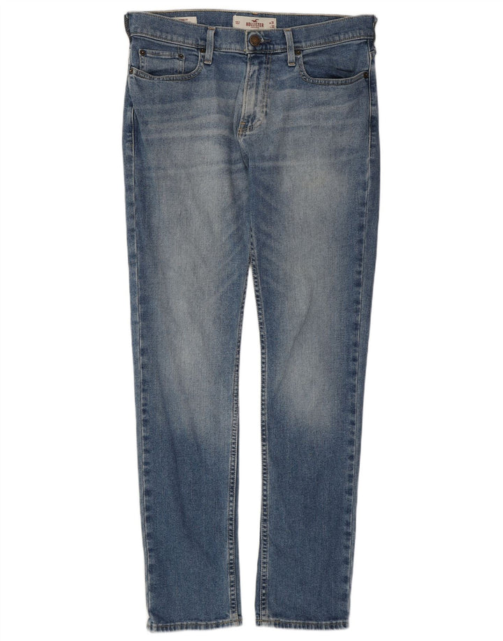 HOLLISTER Skinny Jeans til mænd W31 L32 Blå Bomuld