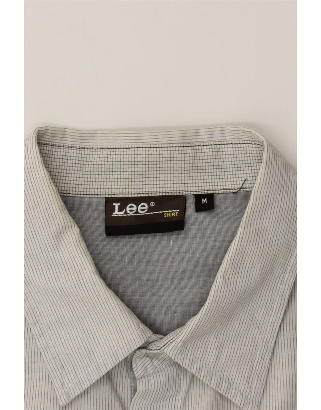 LEE Mens Shirt Medium Grey Pinstripe Cotton Vintage Lee and Second-Hand Lee from Messina Hembry 