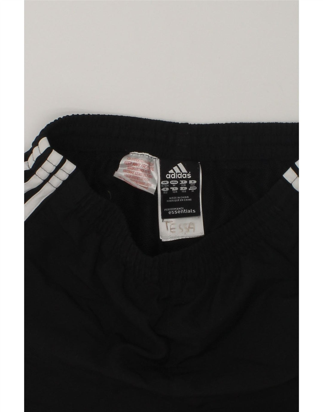 ADIDAS Boys Climalite Sport Shorts 11-12 Years Black Polyester | Vintage Adidas | Thrift | Second-Hand Adidas | Used Clothing | Messina Hembry 