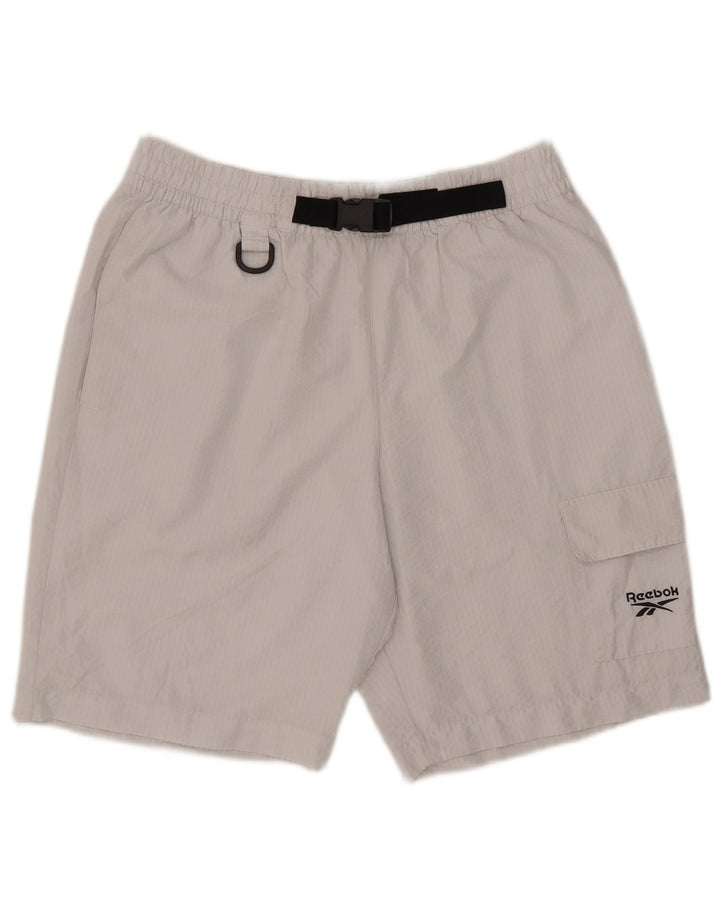Reebok Herre Cargo Sportshorts Store Hvide Polyester