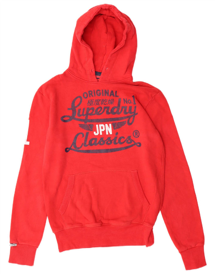 Superdry Grafisk hættetrøje til mænd, lille rød bomuld
