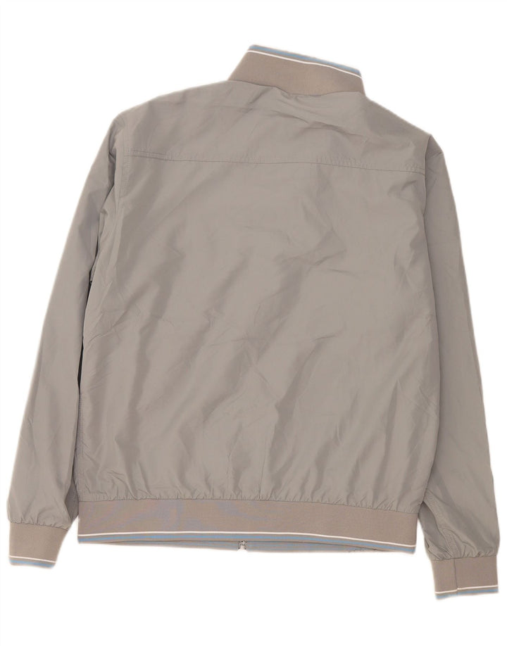 Marks & Spencer Bomber Jacket UK 38 Medium Grey Polyester