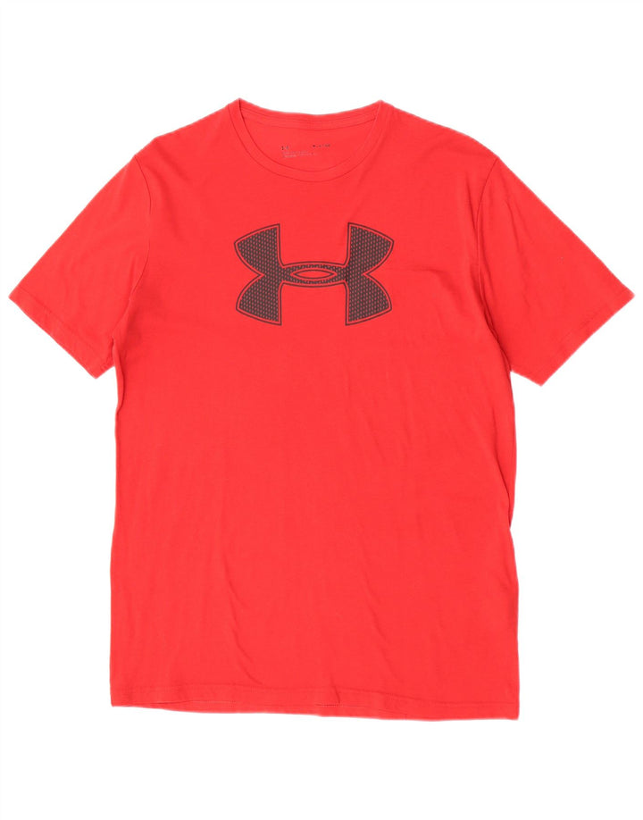 Under Armour Herre grafisk T-shirt Top Medium Rød Bomuld