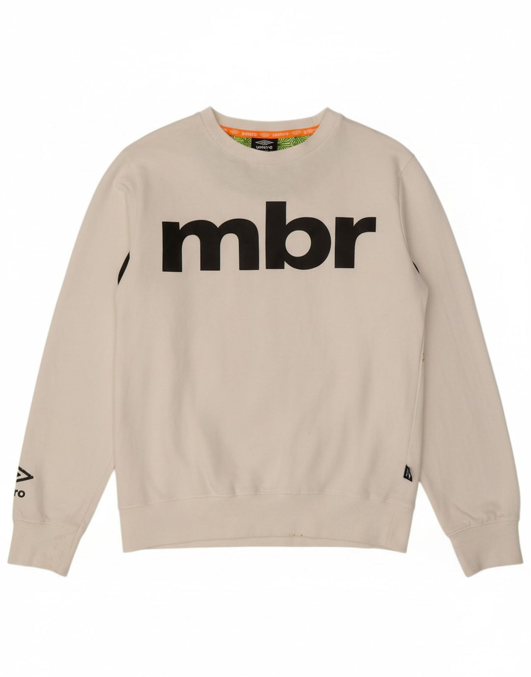 UMBRO Boys Graphic Sweatshirt Jumper 13-14 Years 2XL White Cotton