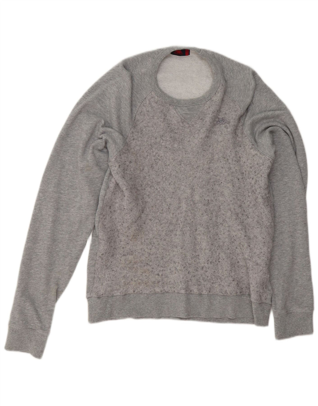 Kappa sweatshirt til mænd, stor grå flækket bomuld