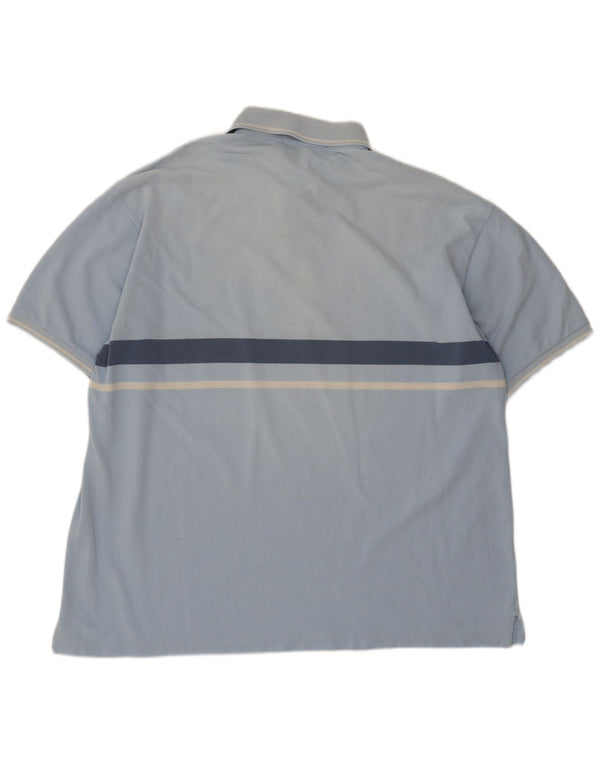 Fred Perry Herre poloshirt XL blå stribet bomuld