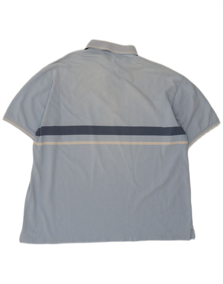 Fred Perry Herre poloshirt XL blå stribet bomuld
