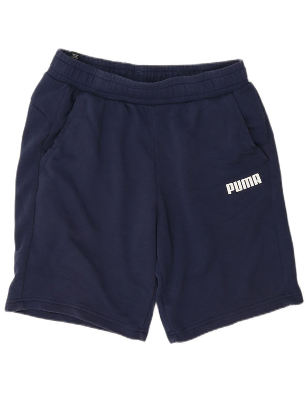 Puma Herre grafiske sportsshorts Medium marineblå bomuld
