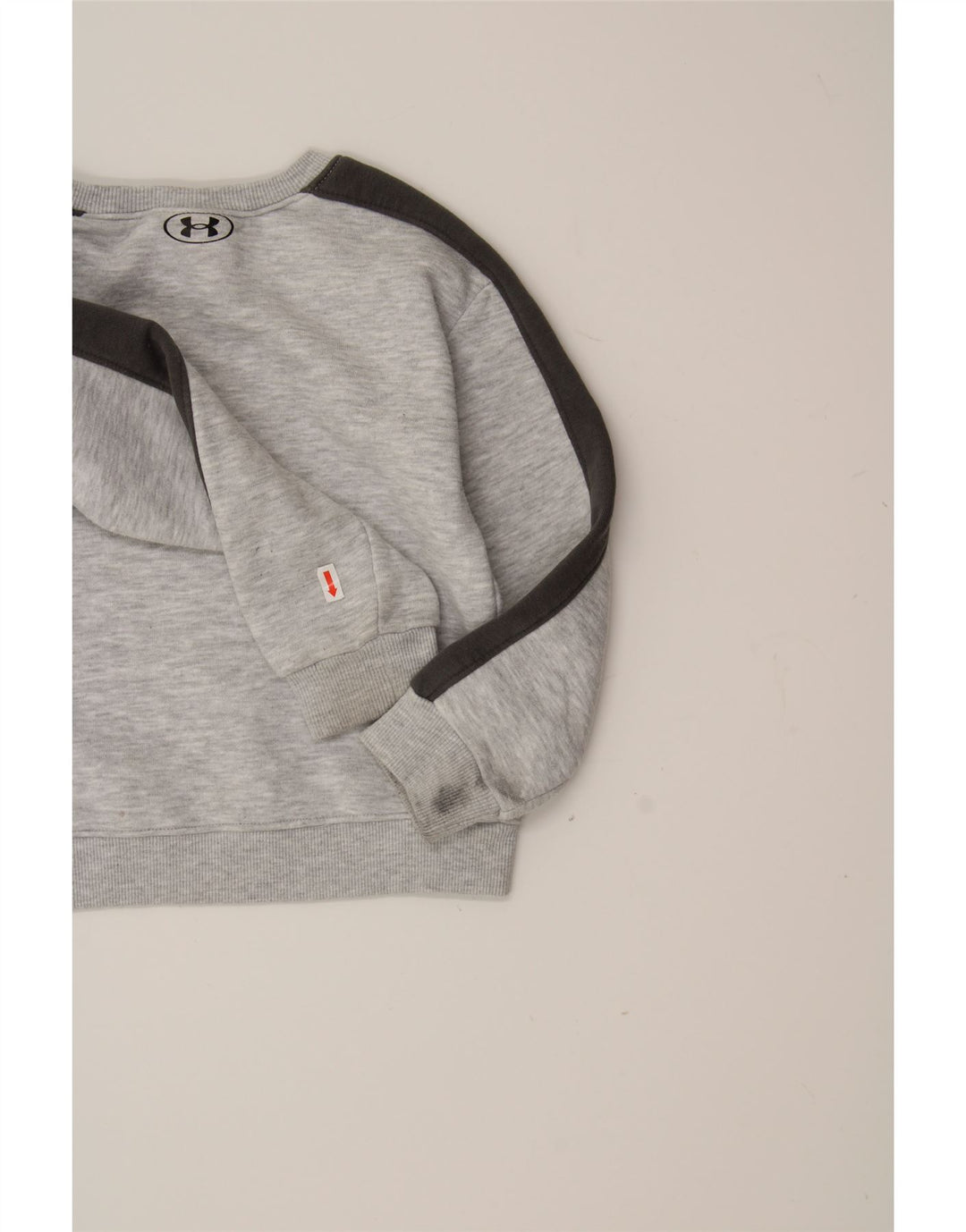 UNDER ARMOUR Boys Graphic Sweatshirt Jumper 3-4 Years Grey Polyester Vintage Under Armour and Second-Hand Under Armour from Messina Hembry 