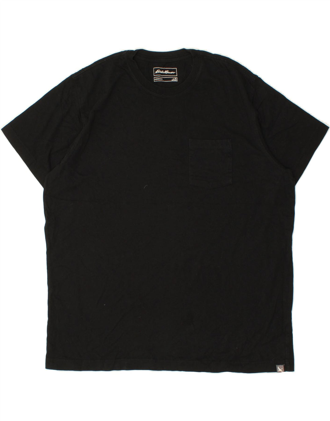 EDDIE BAUER Mens T-Shirt Top XL Black Cotton Vintage Eddie Bauer and Second-Hand Eddie Bauer from Messina Hembry 