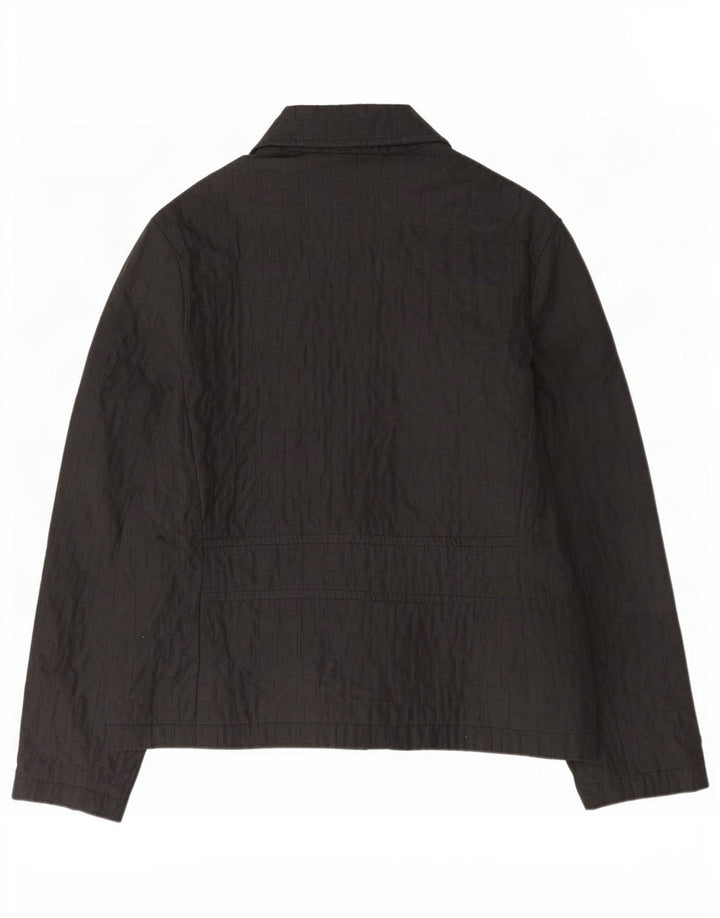 Marks & Spencer Quiltet jakke til kvinder UK 14 Medium Grey Polyester