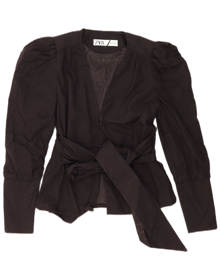 Zara Dame Blazer Jacket UK 12 Medium Sort