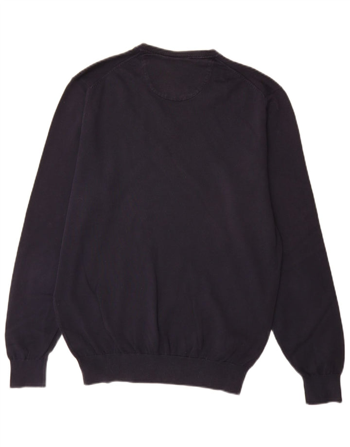 Zara Herre V-hals sweater Medium Marineblå Bomuld