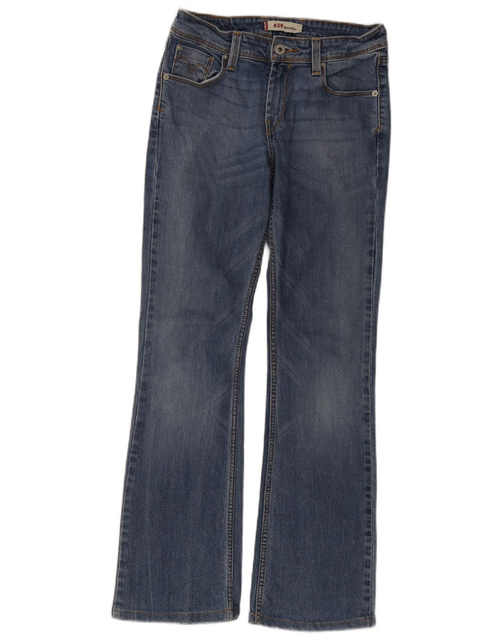 Levi's Dame 629 Bootcut Jeans W26 L32 Blå Bomuld