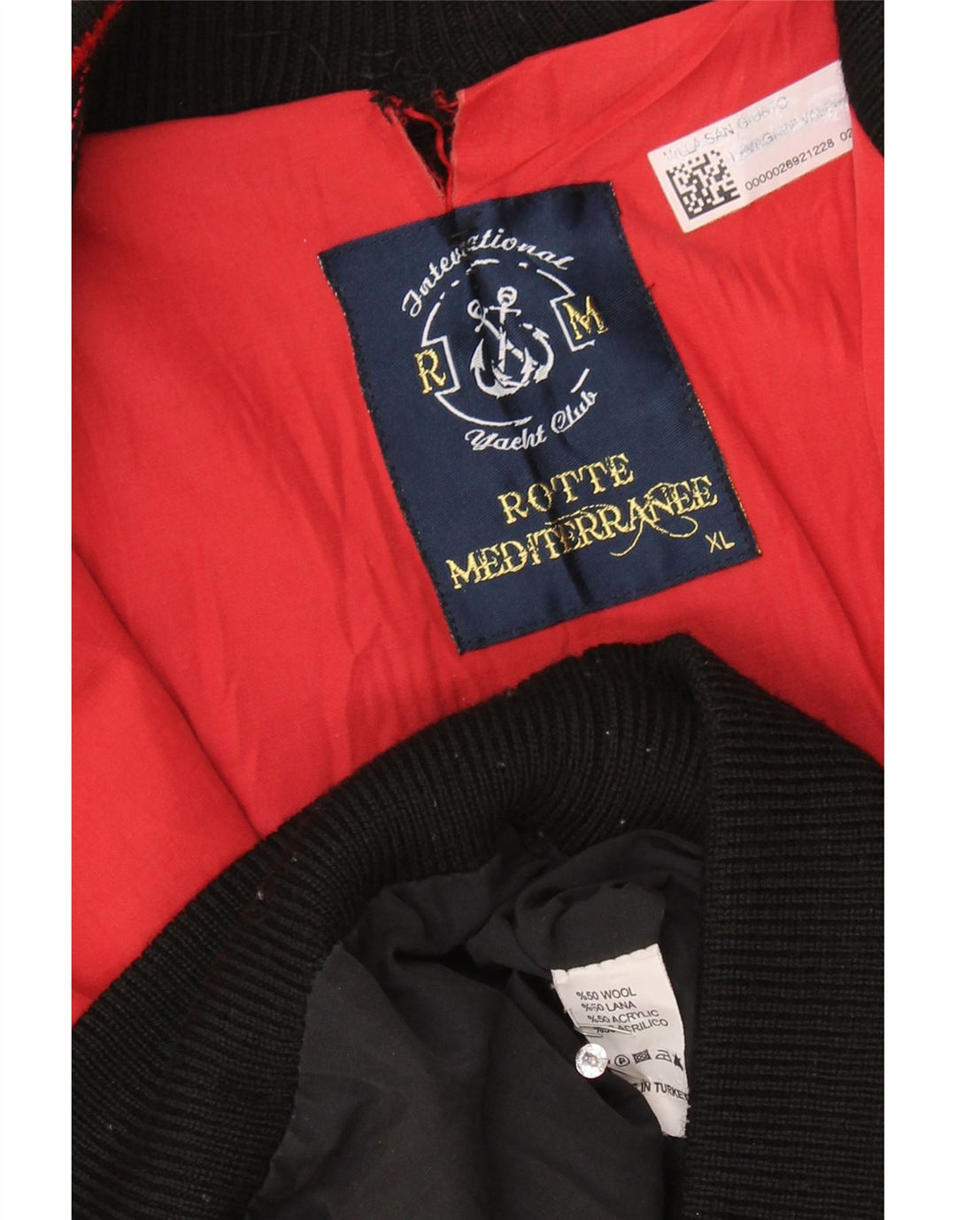 Vintage herre cardigan sweater XL sort uld