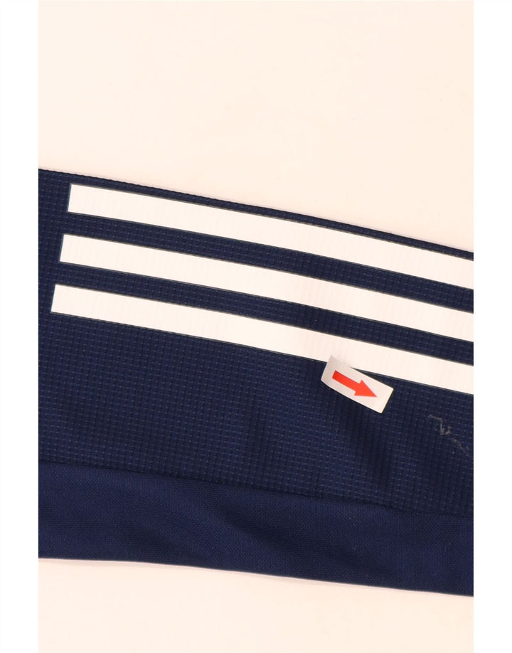 Adidas Boys Aeroready Zip Neck Pullover Træningsdragt Top 13-14 år Navy Blue