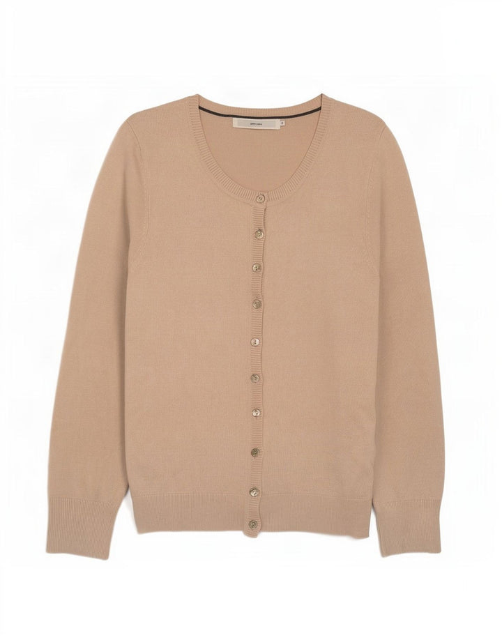 John Lewis dame cardigan sweater UK 12 Medium Beige Viscose