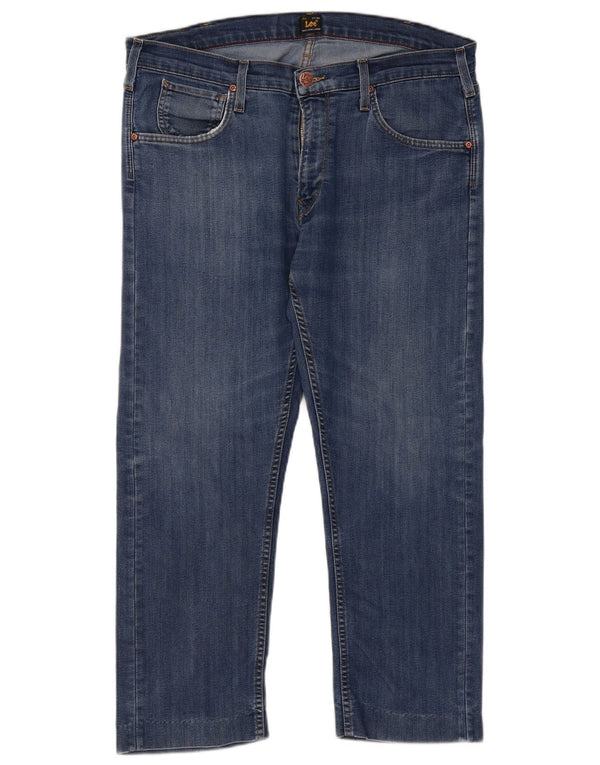 Lee Womens Cropped Jeans W36 L26 Blue Cotton