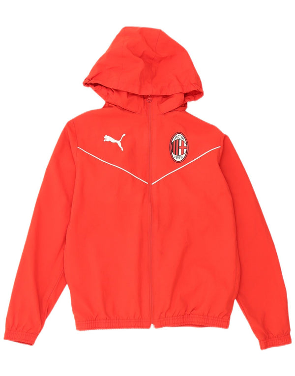 Puma Boys AC Milan Træningsdragt med hætte topjakke 13-14 år rød polyester