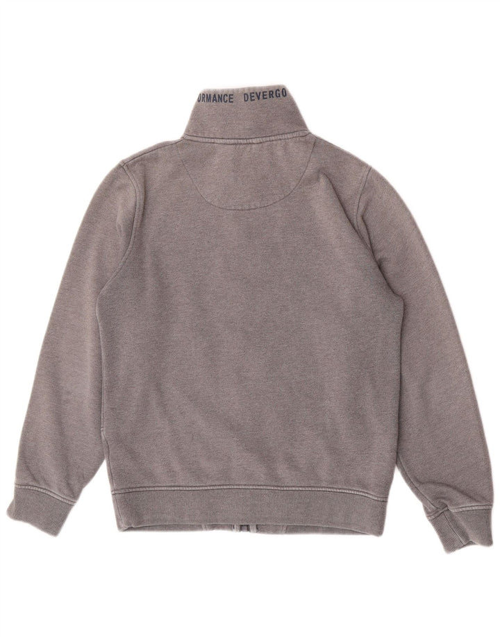 Vintage træningsdragt til mænd, topjakke, mellemgrå bomuld