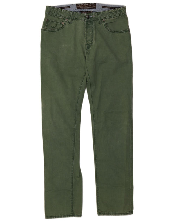 Jacob Cohen Mens Straight Jeans W33 L33 Green