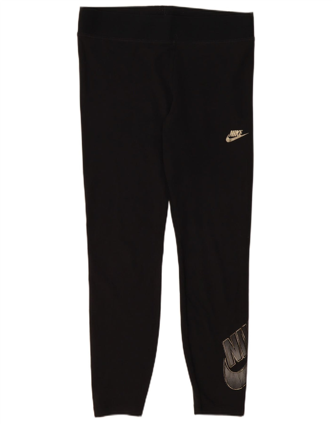 NIKE Grafiske Leggings til kvinder UK 18 XL sort bomuld