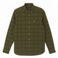 Lyle & Scott Herre Flanelskjorte Medium Khaki Plaid Bomuld