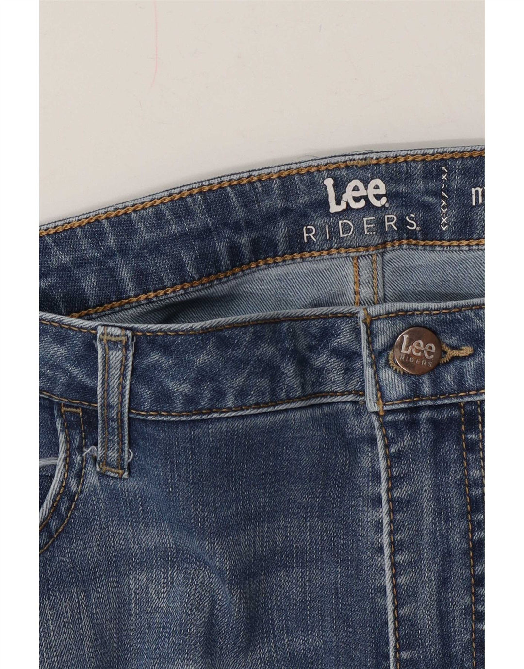 Lee Dame Raiders Mid Rise Capri Jeans W38 L23 Blå