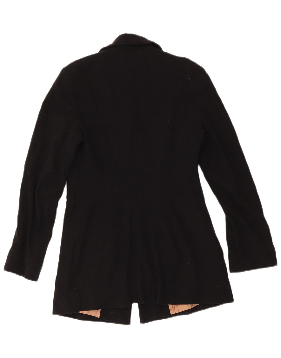Massimo Dutti Dame 4-knaps blazerjakke EU 38 Lille sort uld