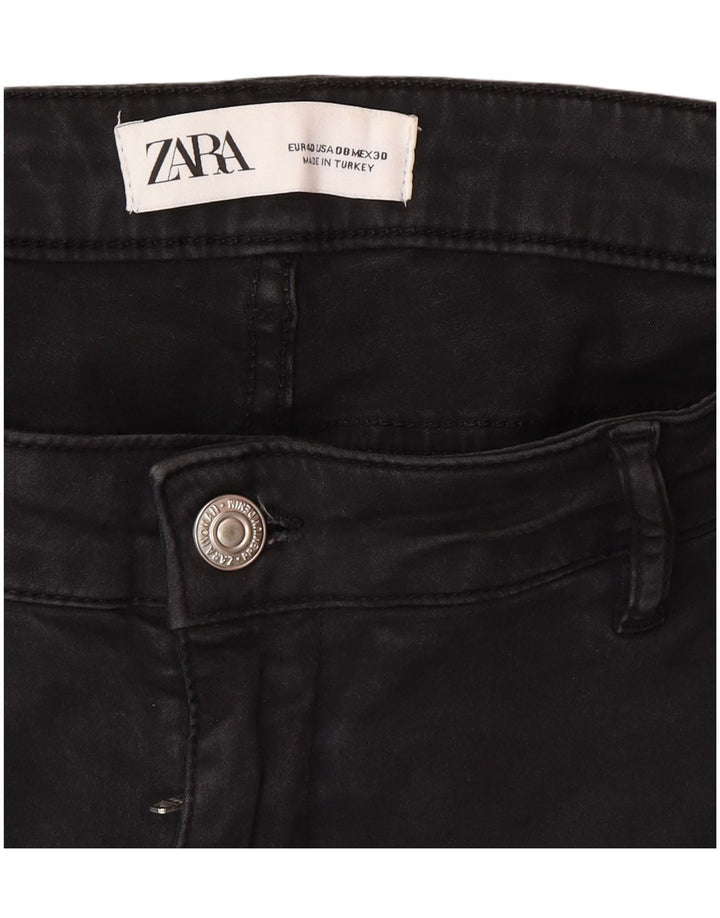 Zara Dame Skinny Cargo Bukser EU 40 Medium W30 L29 Sort