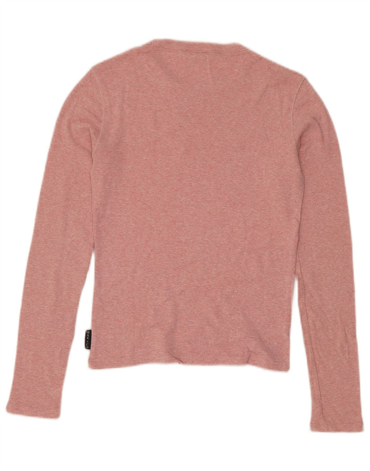 Max & Co. Dame Top Langærmet UK 10 Lille Pink Bomuld