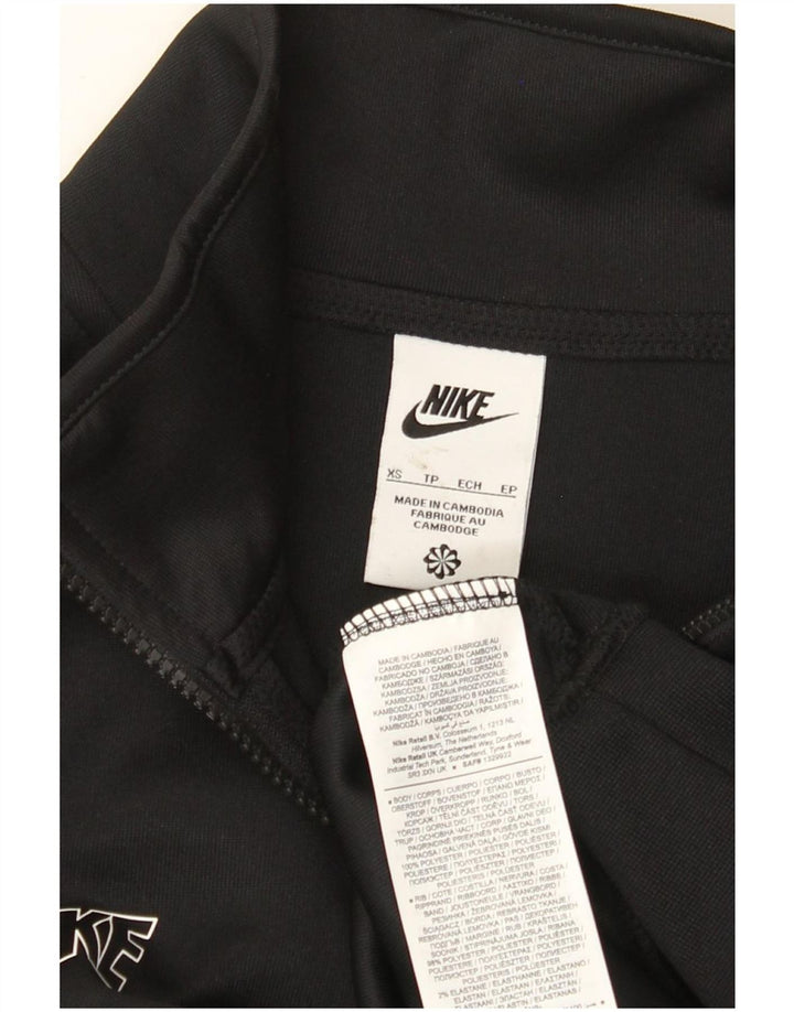 Nike Herre grafisk sweatshirt med lynlåshals XS sort polyester