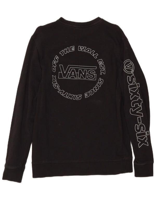 VANS Grafisk sweatshirt til mænd mellem sort bomuld
