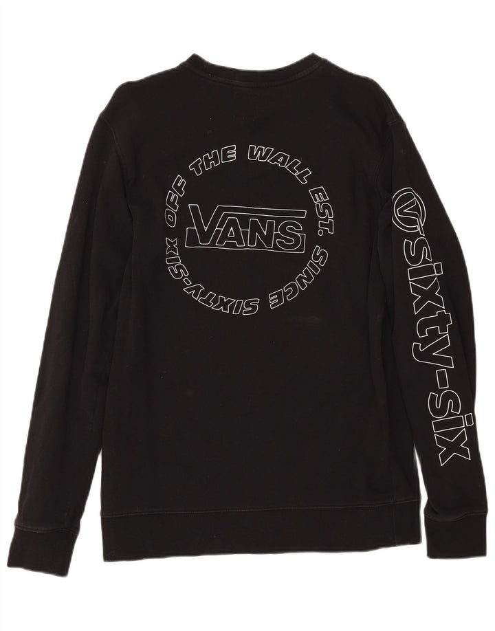 VANS Grafisk sweatshirt til mænd mellem sort bomuld
