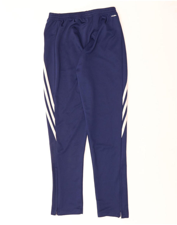 ADIDAS drenge Climalite træningsdragt bukser 13-14 år blå polyester